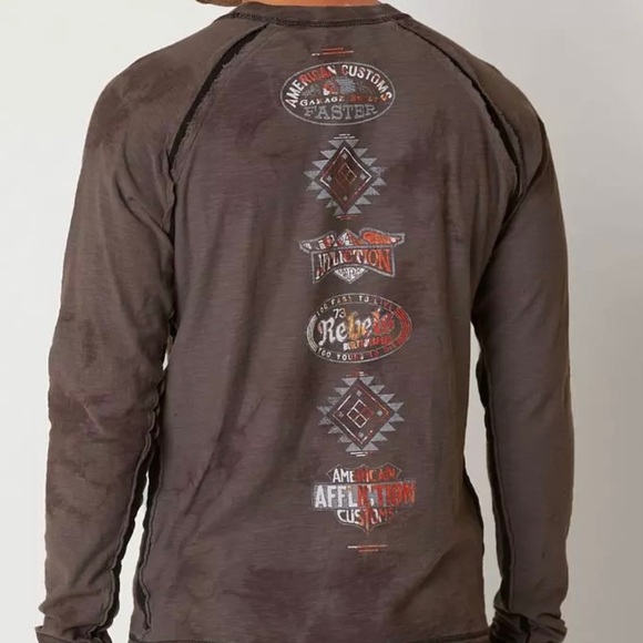 Affliction Long Sleeved Tee.     XXL - Picture 3 of 12